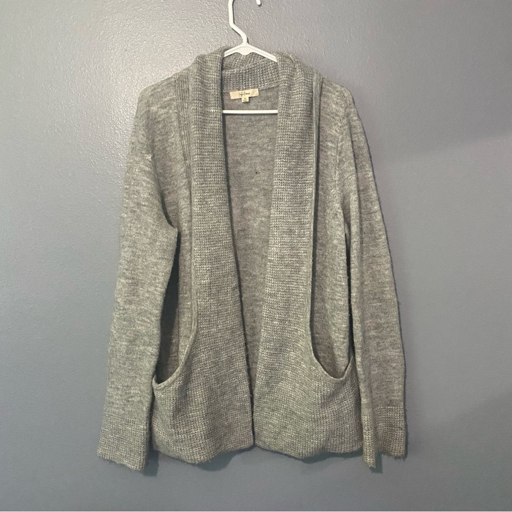 Grey Oversized Cardigan